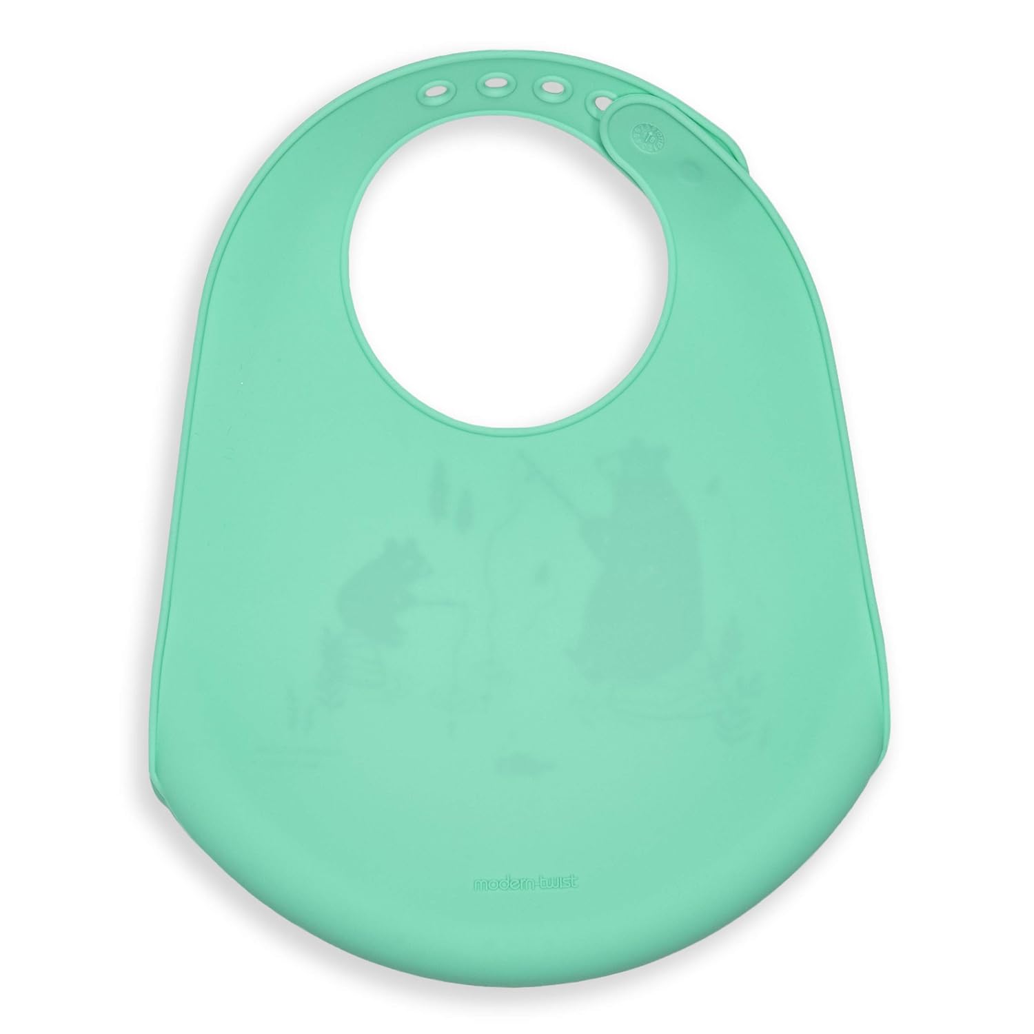 modern-twist Bucket-Bib 100% Food-Grade Silicone, Waterproof and Reusable, Mama Llama – Lovely Lavender - Image 2